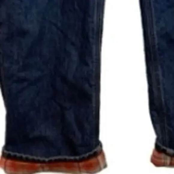 Carhartt Flannel Lined Denim Jeans WB172 Womens Sz 18 Original Fit Straight Leg - Picture 3 of 10
